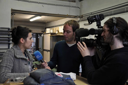 Interviewed by the Antwerp TV